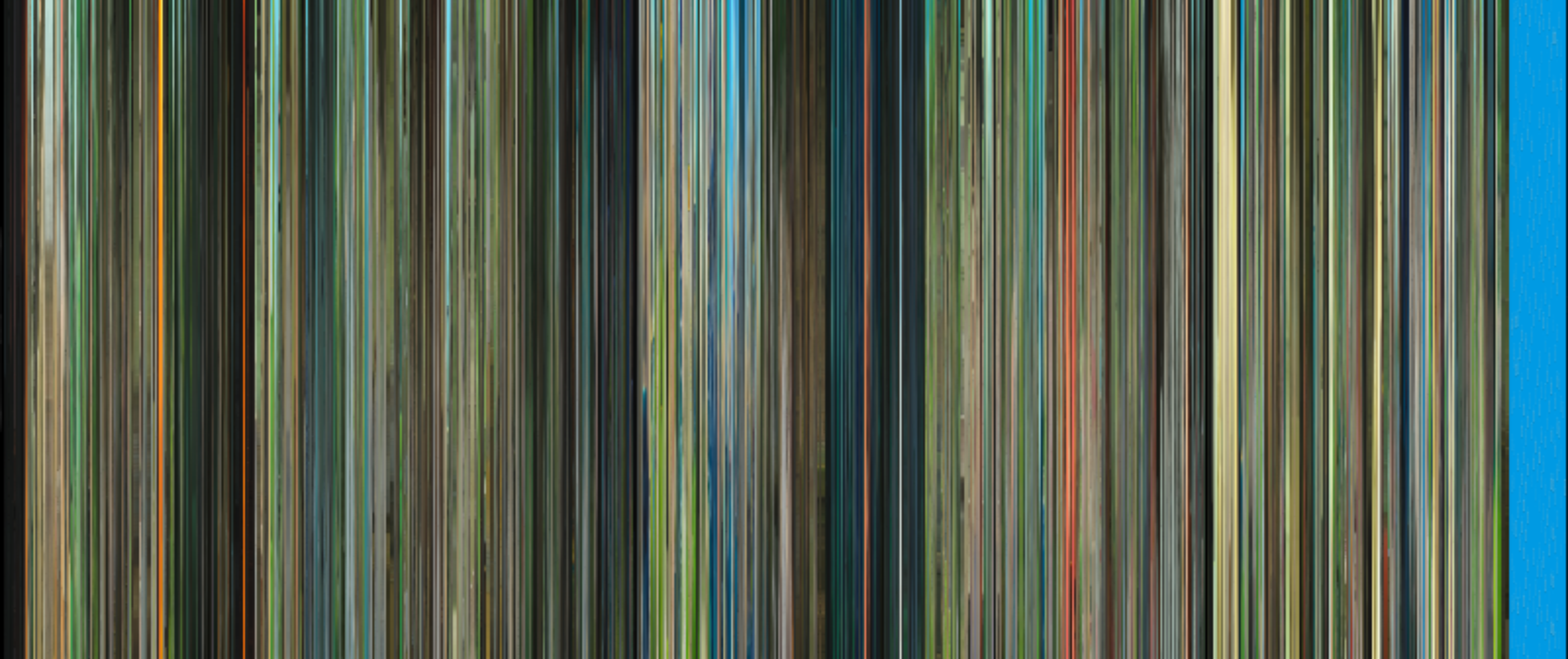 Color barcode for The Boy and the Heron (2023)