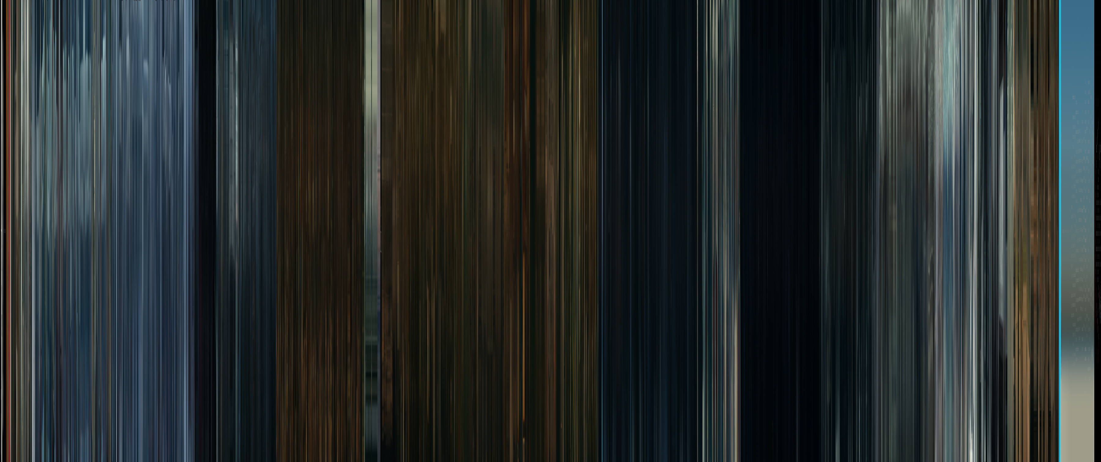 Color barcode for I'm Thinking of Ending Things (2020)