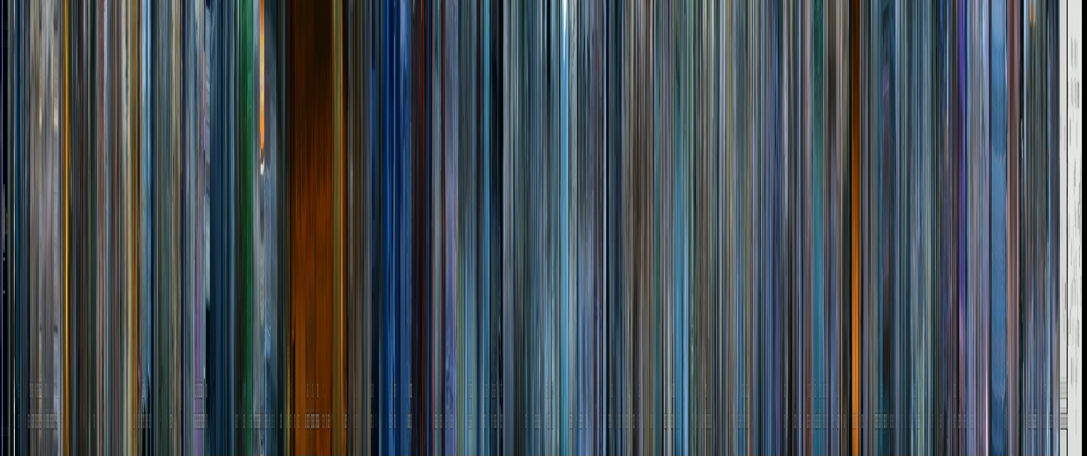 The complete color barcode for Chungking Express (1994)