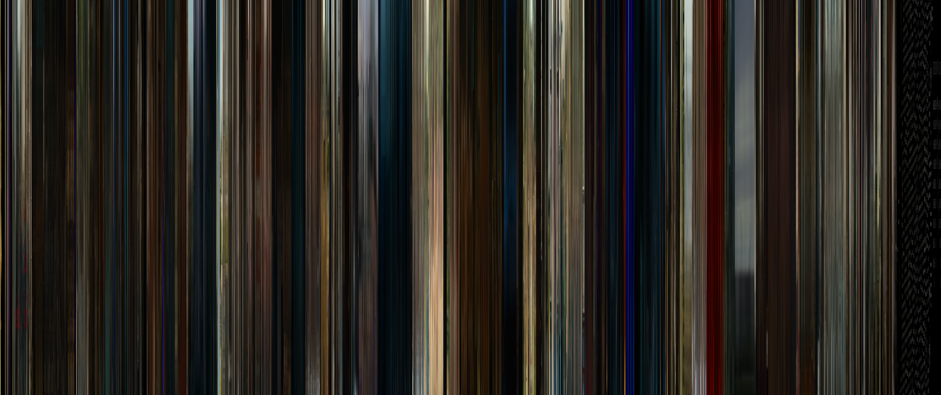 The complete color barcode for Saltburn (2023)