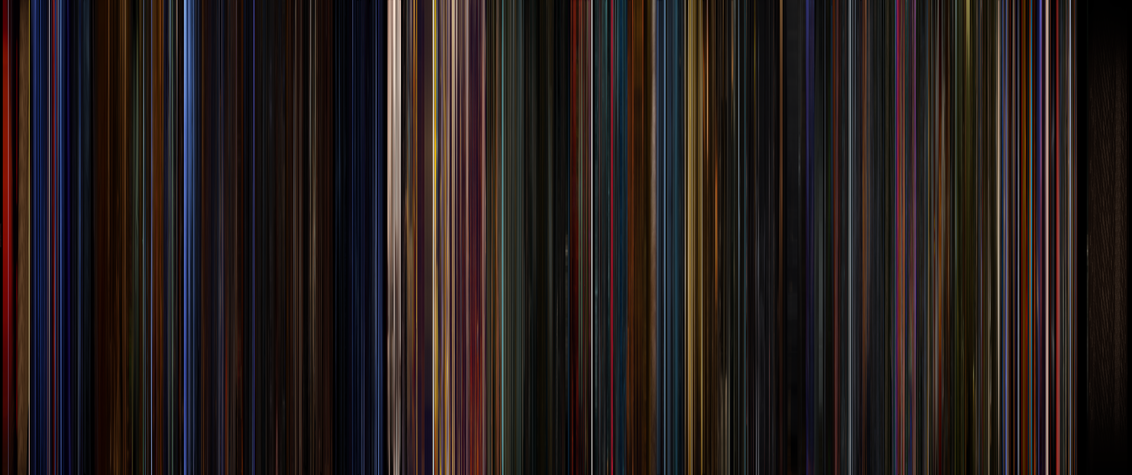 The complete color barcode for Mad God (2021)