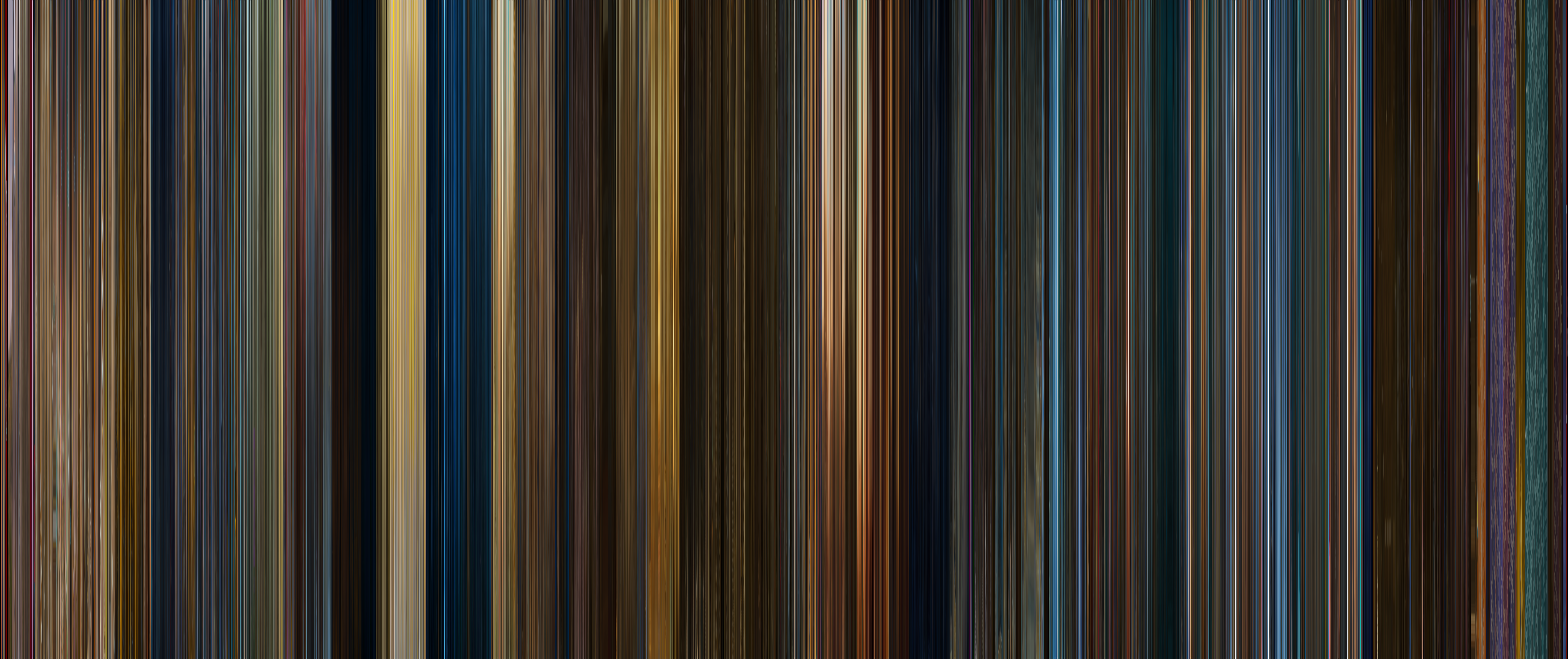 The complete color barcode for Guardians of the Galaxy Vol. 2 (2017)